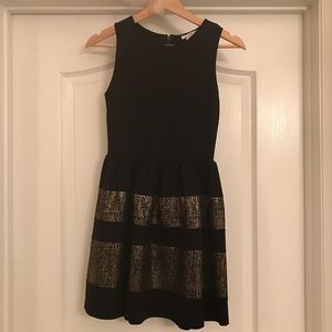 Bar III Black & Gold Dress